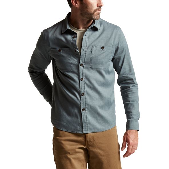 Camisas Sitka Ambary LS Hombre Azules | 0314CISEJ