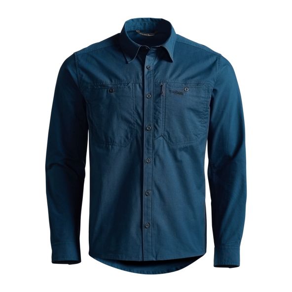 Camisas Sitka Harvester Hombre Azules | 7408SPJNZ