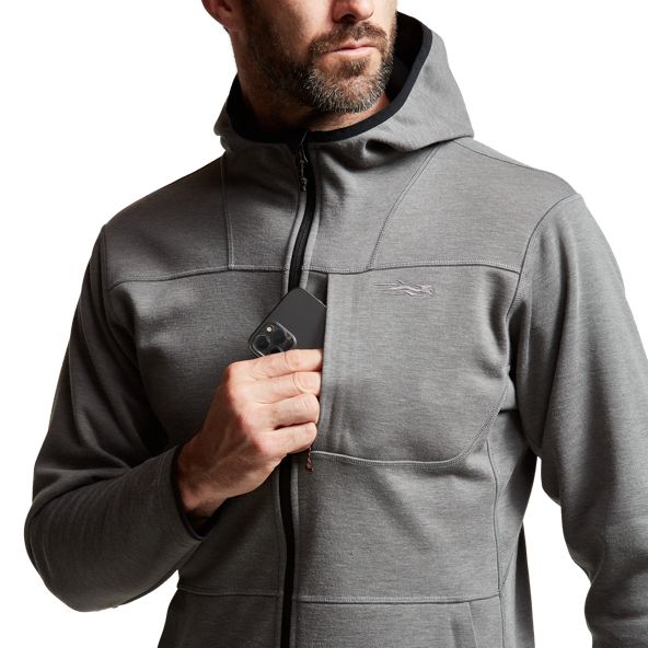 Sudadera Con Capucha Sitka Camp Hombre Gris | 0475TYBFH