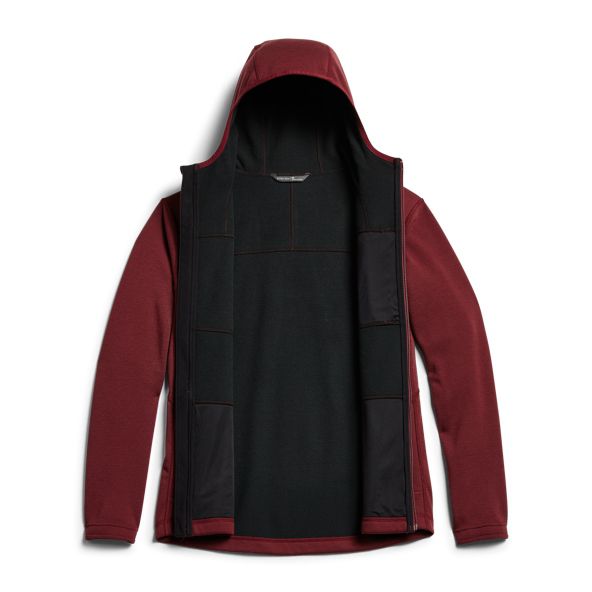 Sudadera Con Capucha Sitka Camp Hombre Rojas | 0894DHMTC