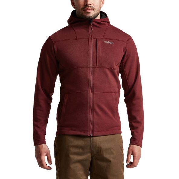 Sudadera Con Capucha Sitka Camp Hombre Rojas | 0894DHMTC