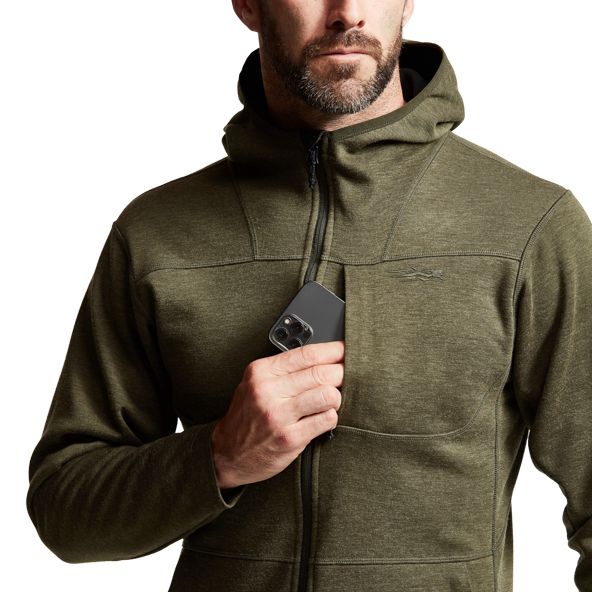 Sudadera Con Capucha Sitka Camp Hombre Verde | 0748MVWGH