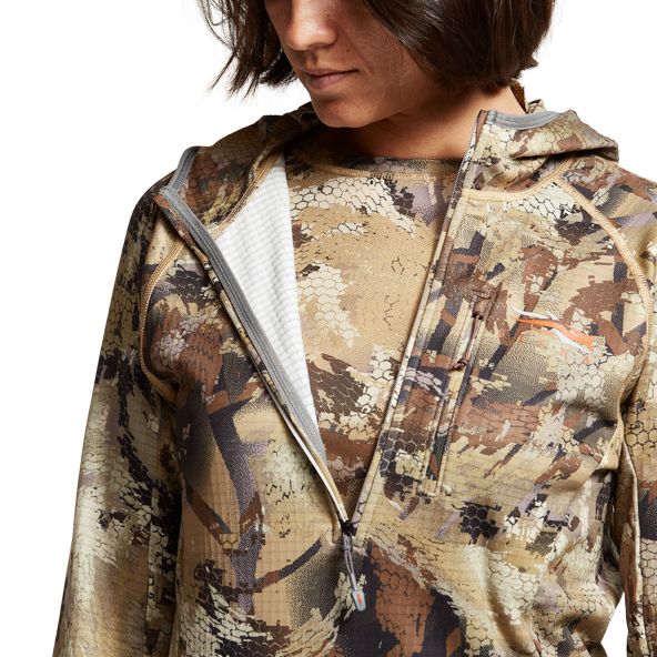 Sudadera Con Capucha Sitka Fanatic Mujer Camuflaje | 4750OMDFP