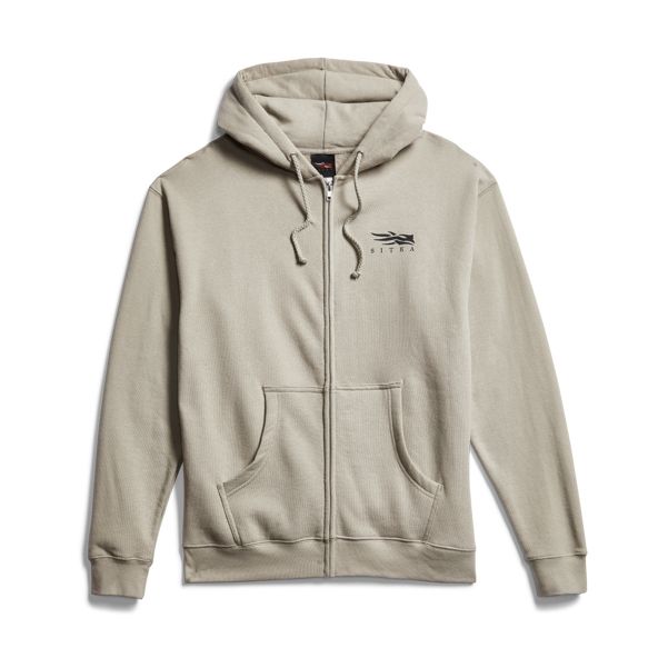 Sudadera Con Capucha Sitka Icon Full Zip Hombre Blancas | 1028ACNVT