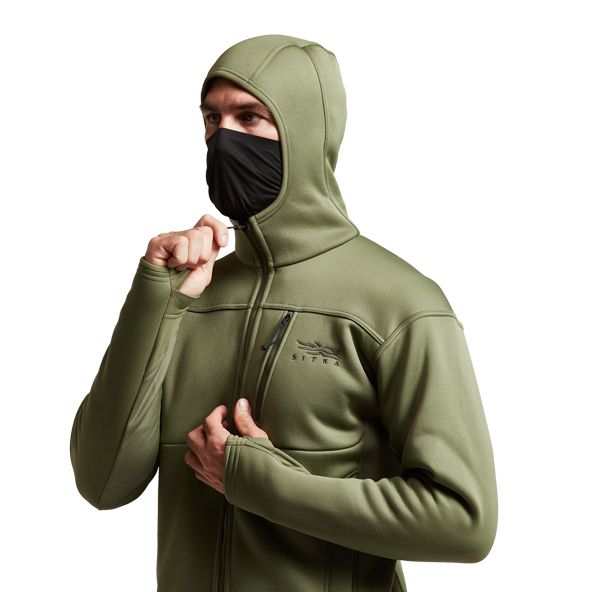 Sudadera Con Capucha Sitka Traverse Hombre Verde Oliva | 5742DZPJO