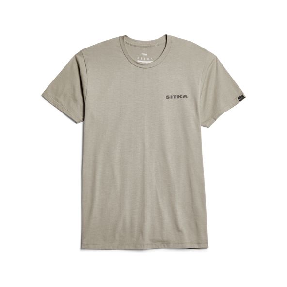 T Shirts Sitka Cedar Rub Hombre Gris | 5963BCDIQ