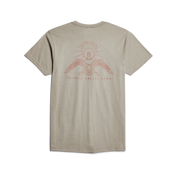 T Shirts Sitka Darkest Before Dawn Hombre Gris | 1582LIDWN