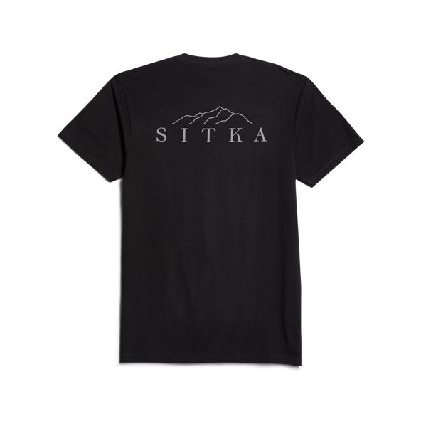 T Shirts Sitka Elevation Hombre Negras | 8690ZUIXP