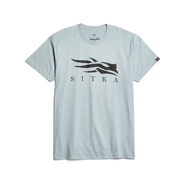 T Shirts Sitka Icon Hombre Azules | 7012KHUDG